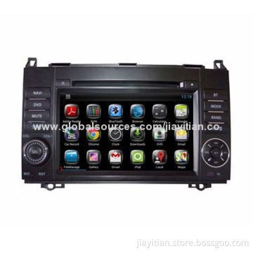 7-inch two din car DVD players for Mercedes Benz B200, with Cortex A9 duel core and 3G WiFi